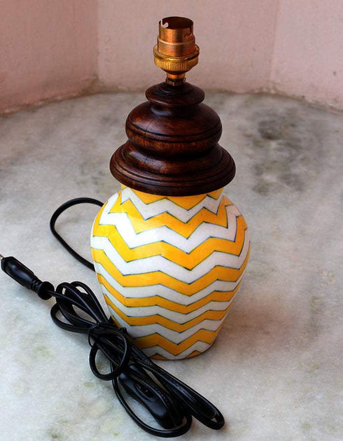 Blue Pottery 6 Handiya Lamp (Without Lampshade)